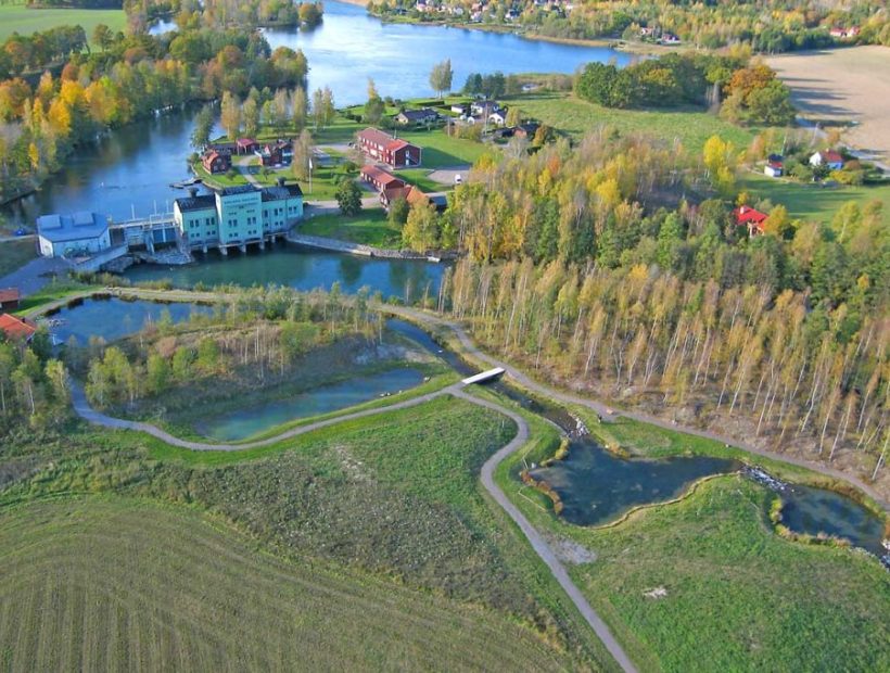 Aerial view of Norrbyströmmen