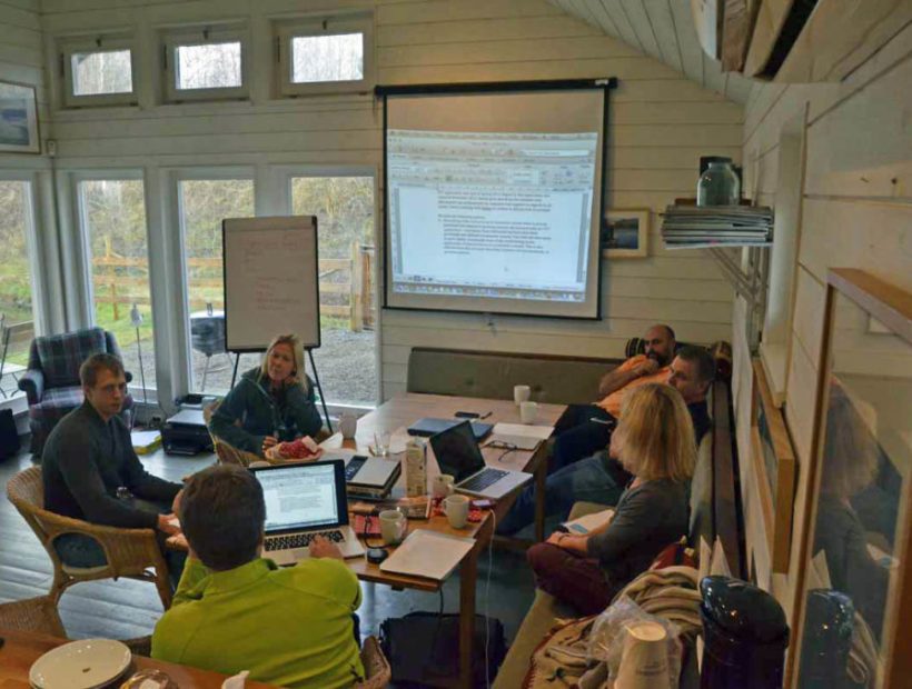 People doing a conference